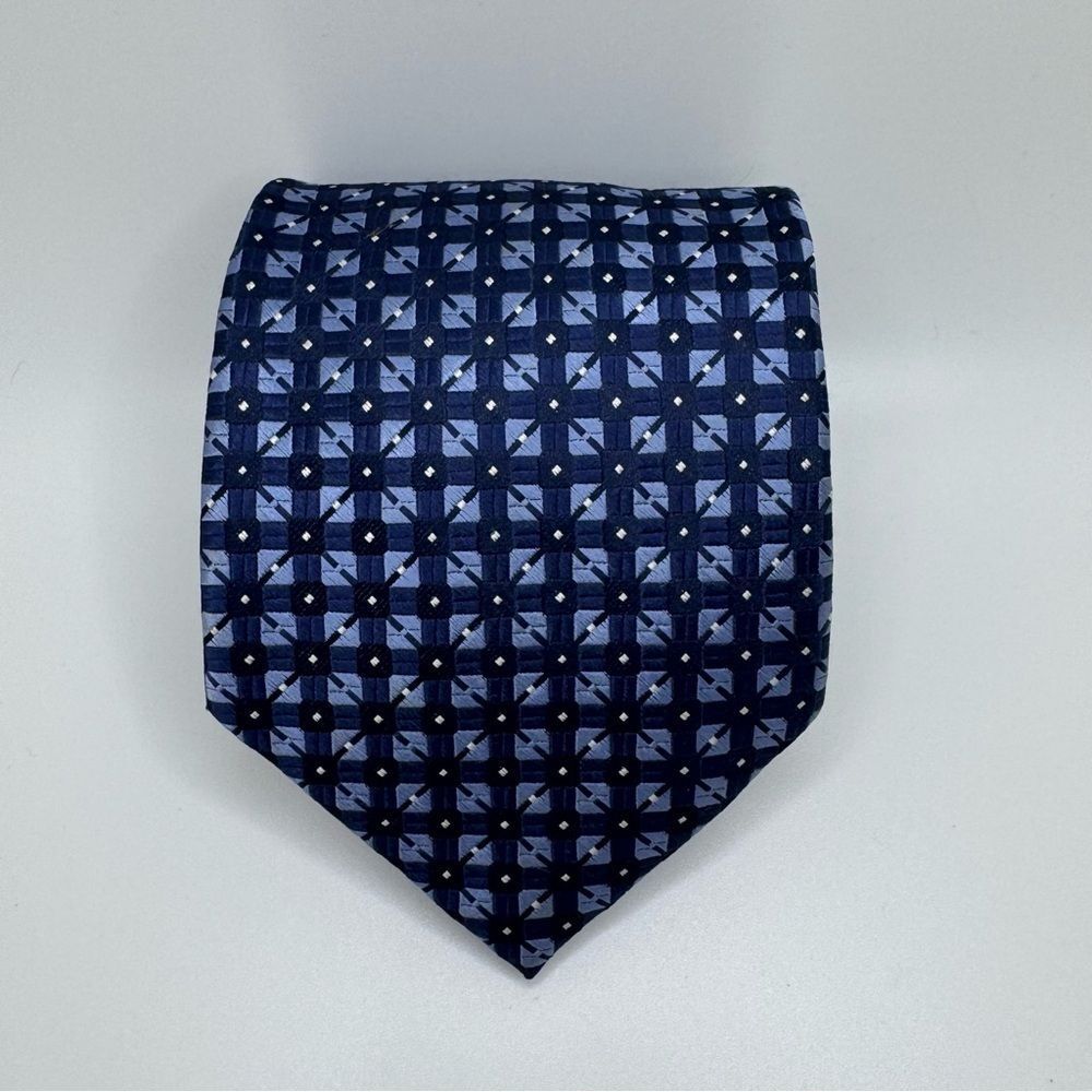 Jones New York Navy Blue Geometric Men's Tie